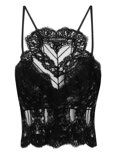 Dolce & Gabbana Bralette com acabamento de renda