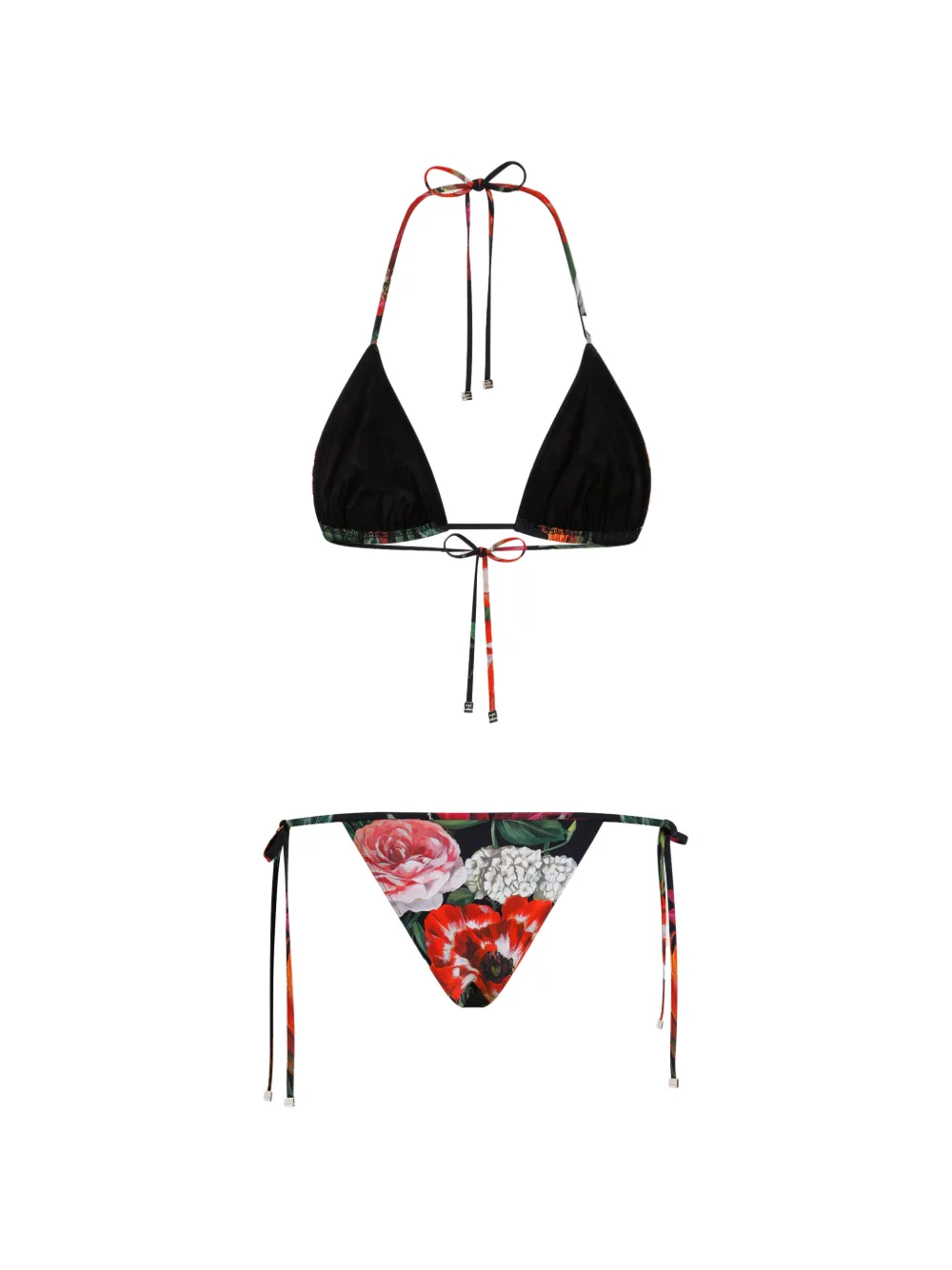 Dolce & Gabbana Bikini met bloemenprint Zwart
