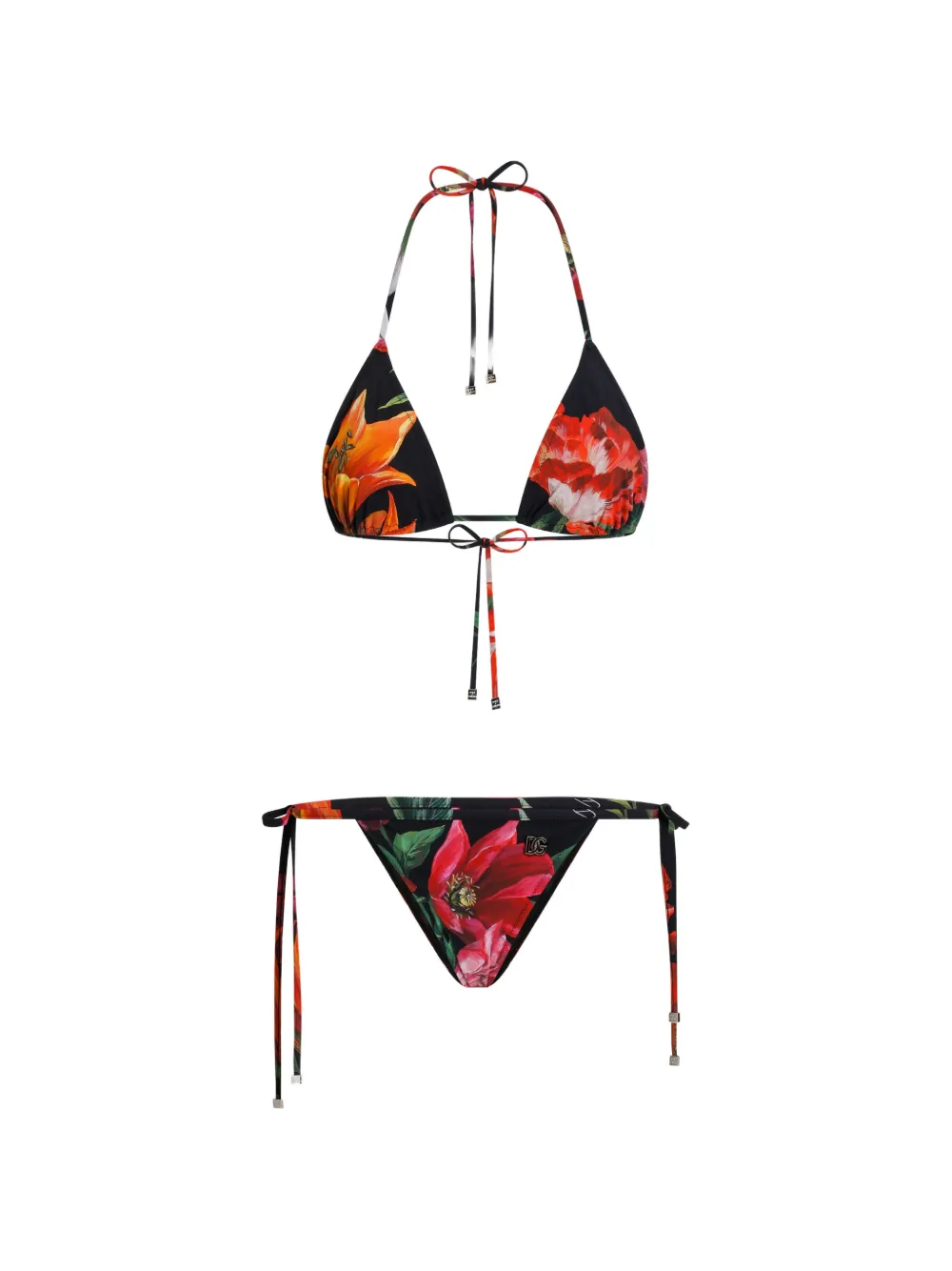 Dolce & Gabbana Bikini met bloemenprint Zwart
