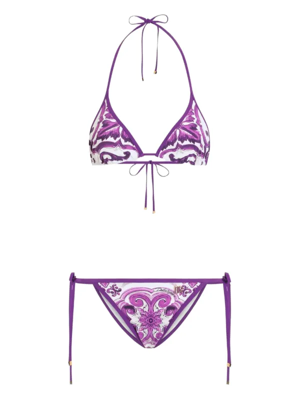 【関税＆送料込み】Dolce & Gabbana 'Maiolica' Print Bikini 29691625_58924014_600.jpg
