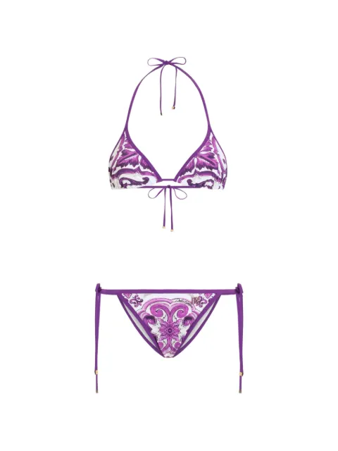Dolce & Gabbana Majolica-print bikini