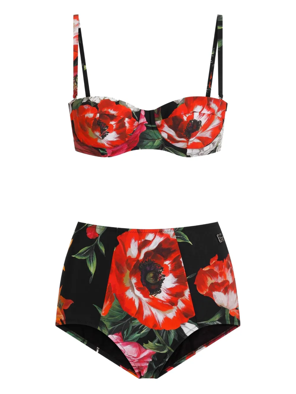 Dolce & Gabbana floral-print bikini set | Black | Image 1