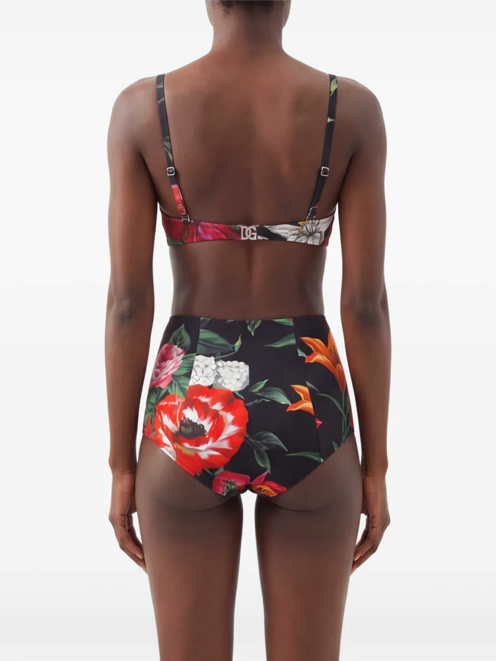 Dolce & Gabbana Bikini met bloemenprint Zwart