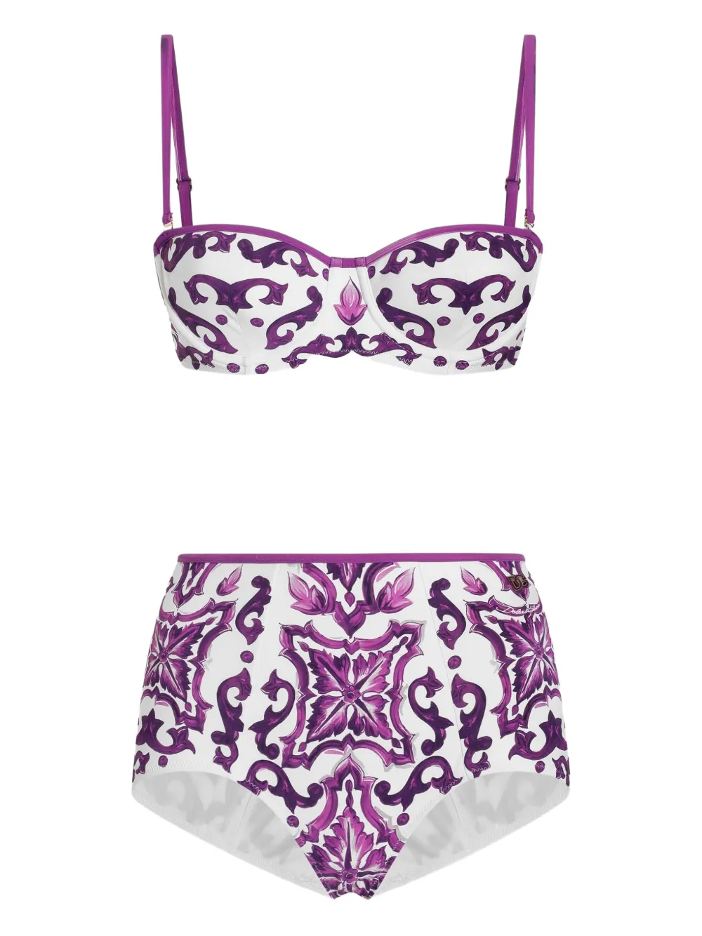 Dolce & Gabbana Maiolica-print bikini set | blanco | Image 1