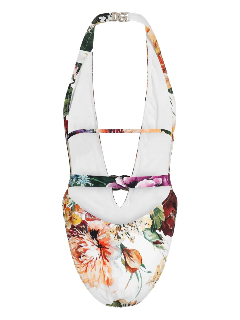 Dolce & Gabbana Badpak met DG-logoplakkaat Wit