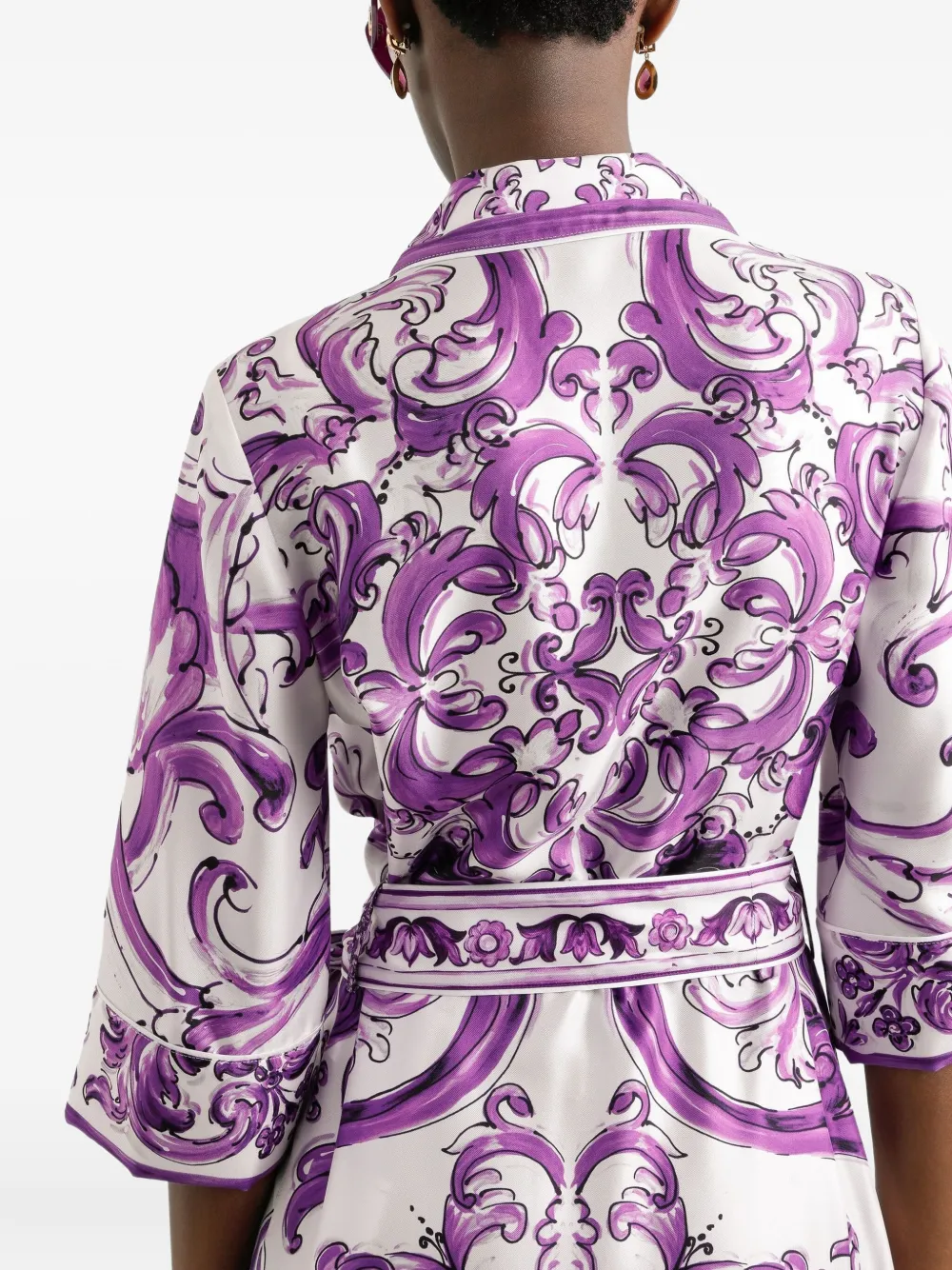 Dolce & Gabbana Zijden maxi-jurk Paars