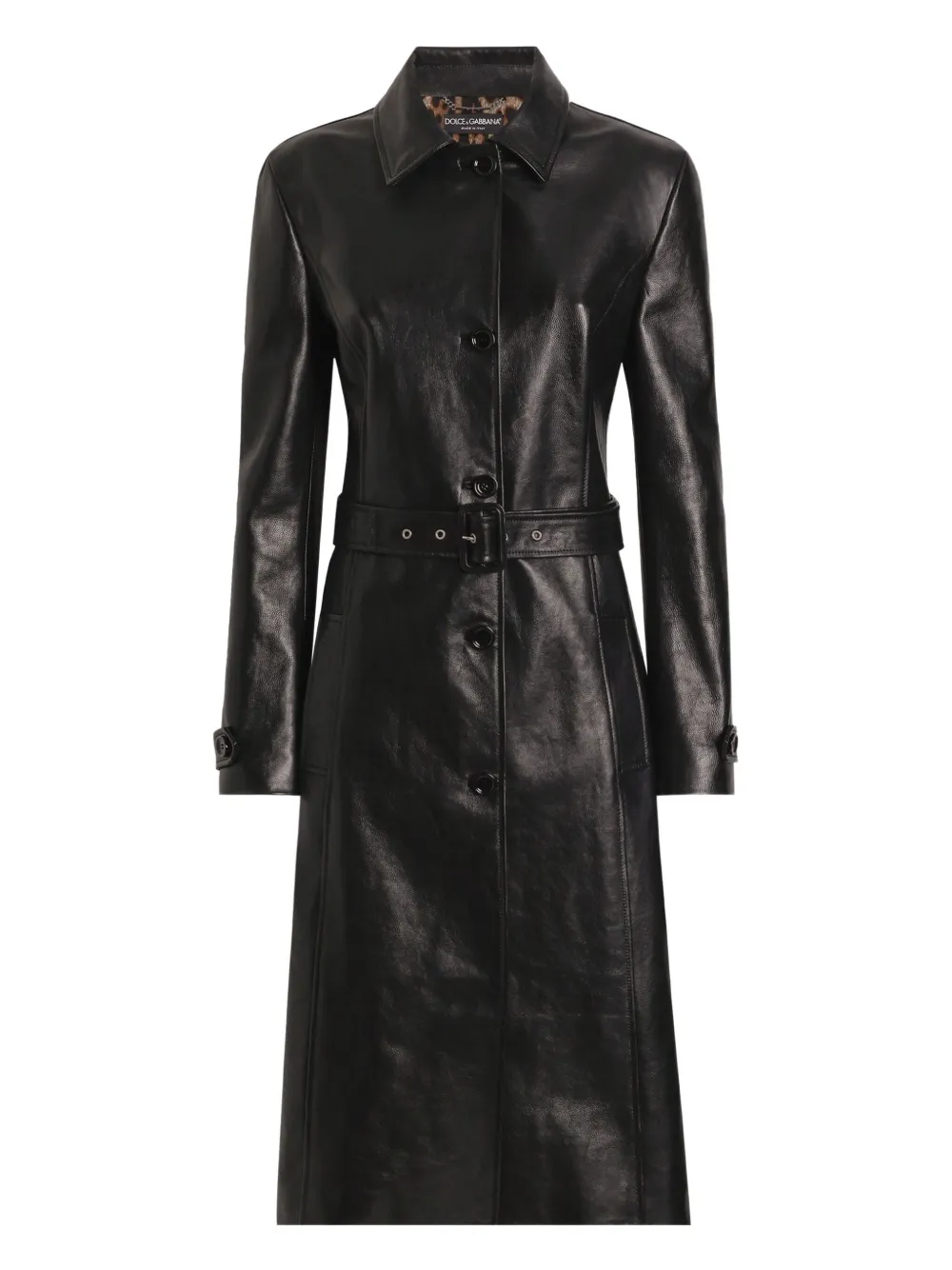Dolce & Gabbana leather coat | Black | Image 1