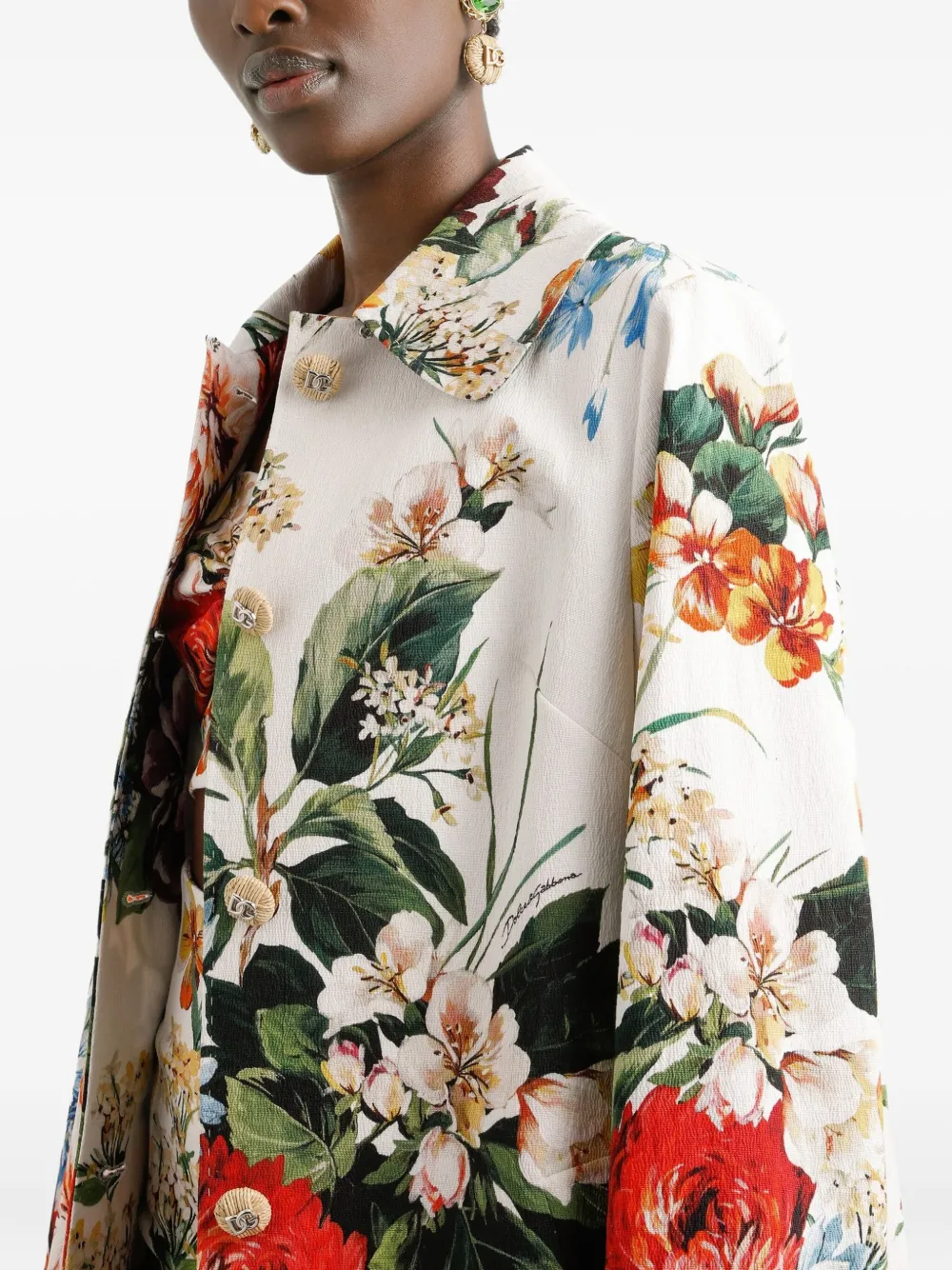 Dolce & Gabbana Jas met bloemenprint Wit