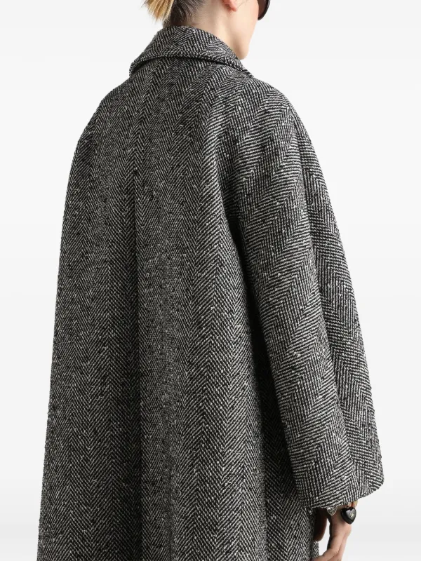 Dolce & Gabbana ヘリンボーン ロングコート Dolce & Gabbana