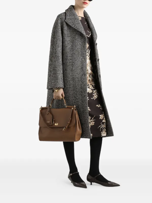 Dolce & Gabbana ヘリンボーン ロングコート Dolce & Gabbana ヘリンボーン ロングコート Dolce & Gabbana