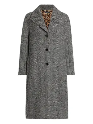 Dolce & Gabbana ヘリンボーン ロングコート Dolce & Gabbana ヘリンボーン ロングコート