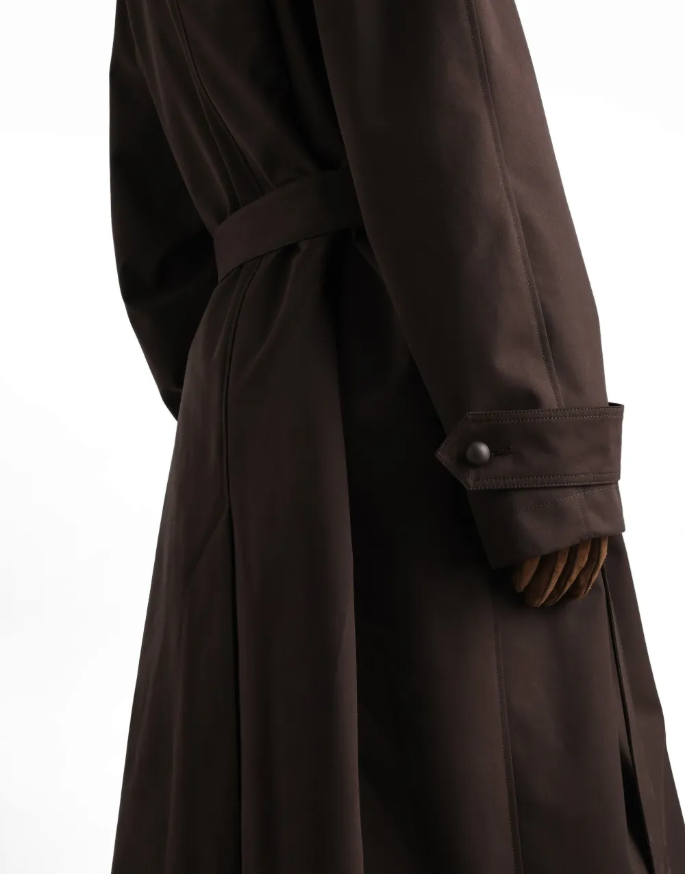 Dolce & Gabbana Jas met ceintuur en dubbele rij knopen Bruin