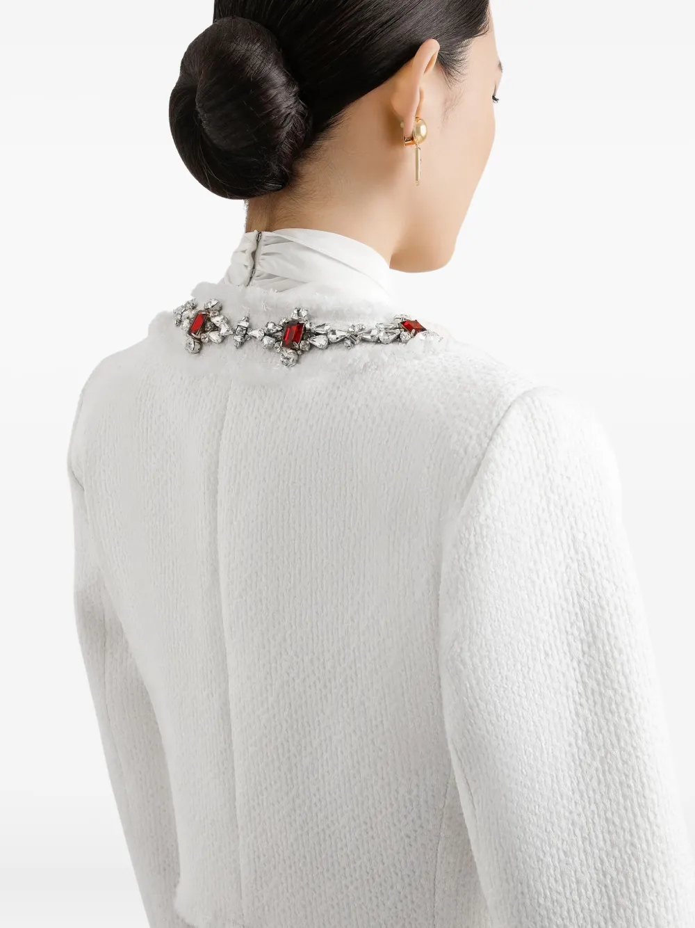Dolce & Gabbana Verfraaid jack Wit