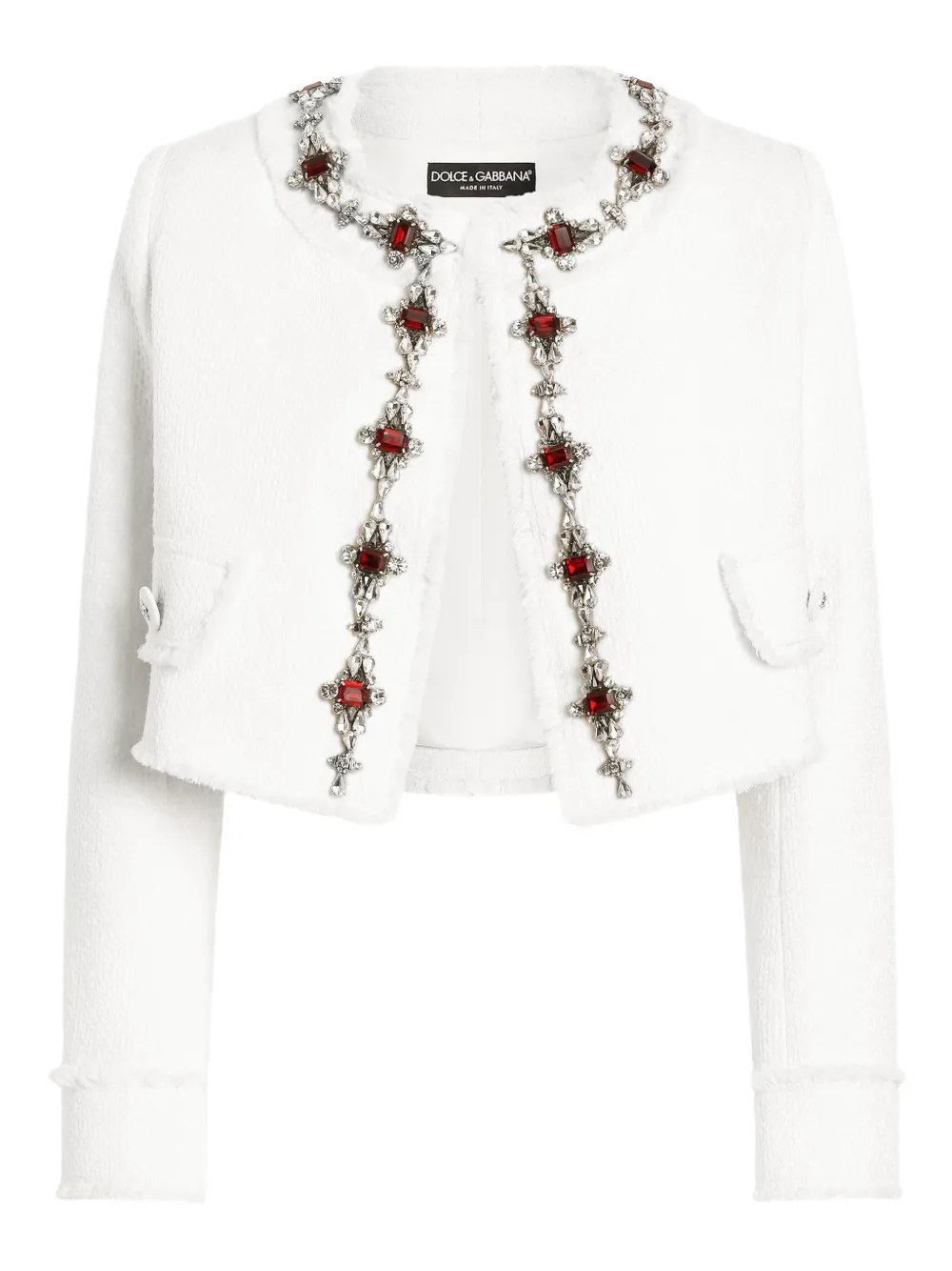 Dolce & Gabbana Verfraaid jack Wit