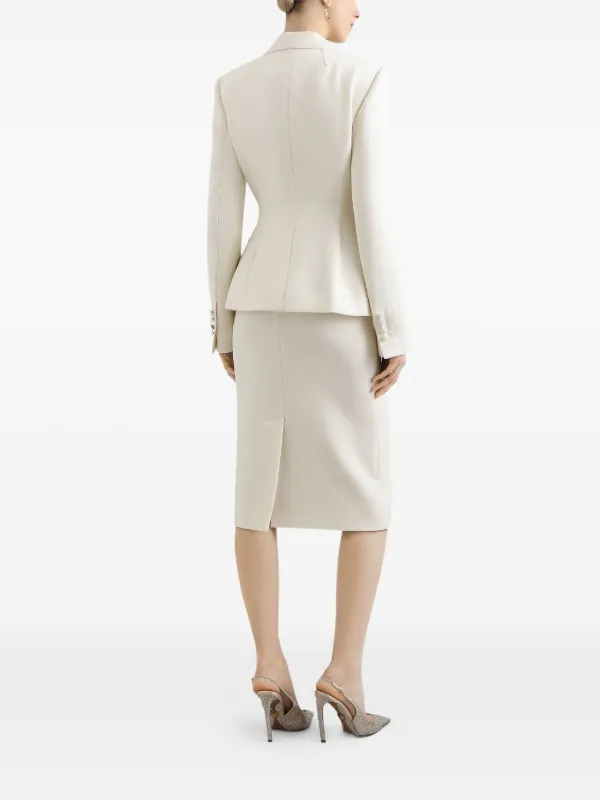 Dolce & Gabbana Dolce Jacket In Double Crêpe | White | FARFETCH