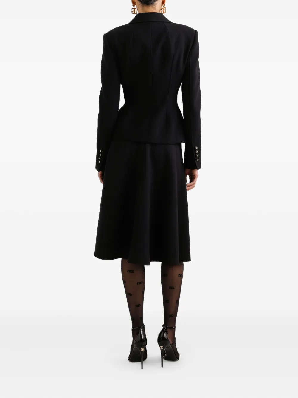 Dolce & Gabbana Colbert met dubbele rij knopen Zwart