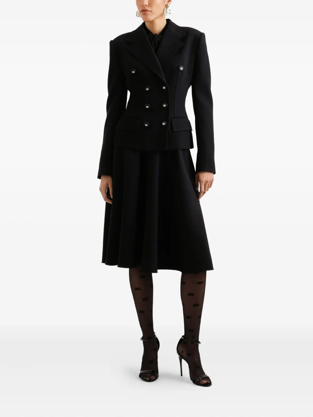 Dolce & Gabbana Colbert met dubbele rij knopen Zwart