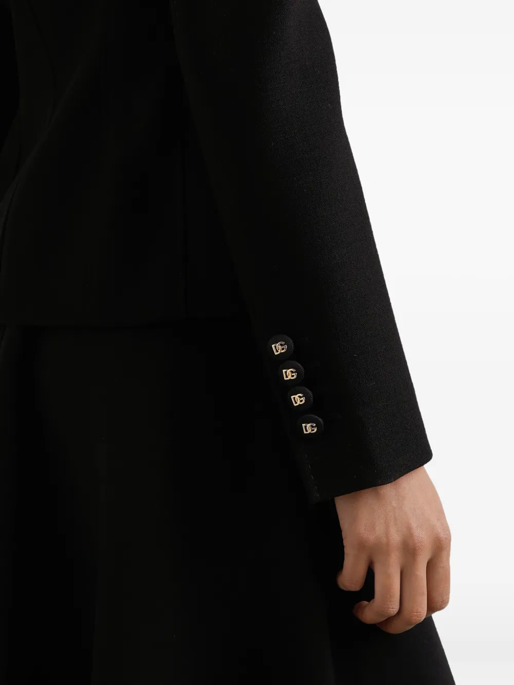 Dolce & Gabbana Colbert met dubbele rij knopen Zwart