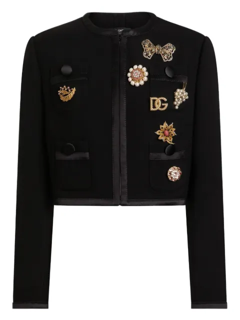 Dolce & Gabbana embroidered cropped jacket
