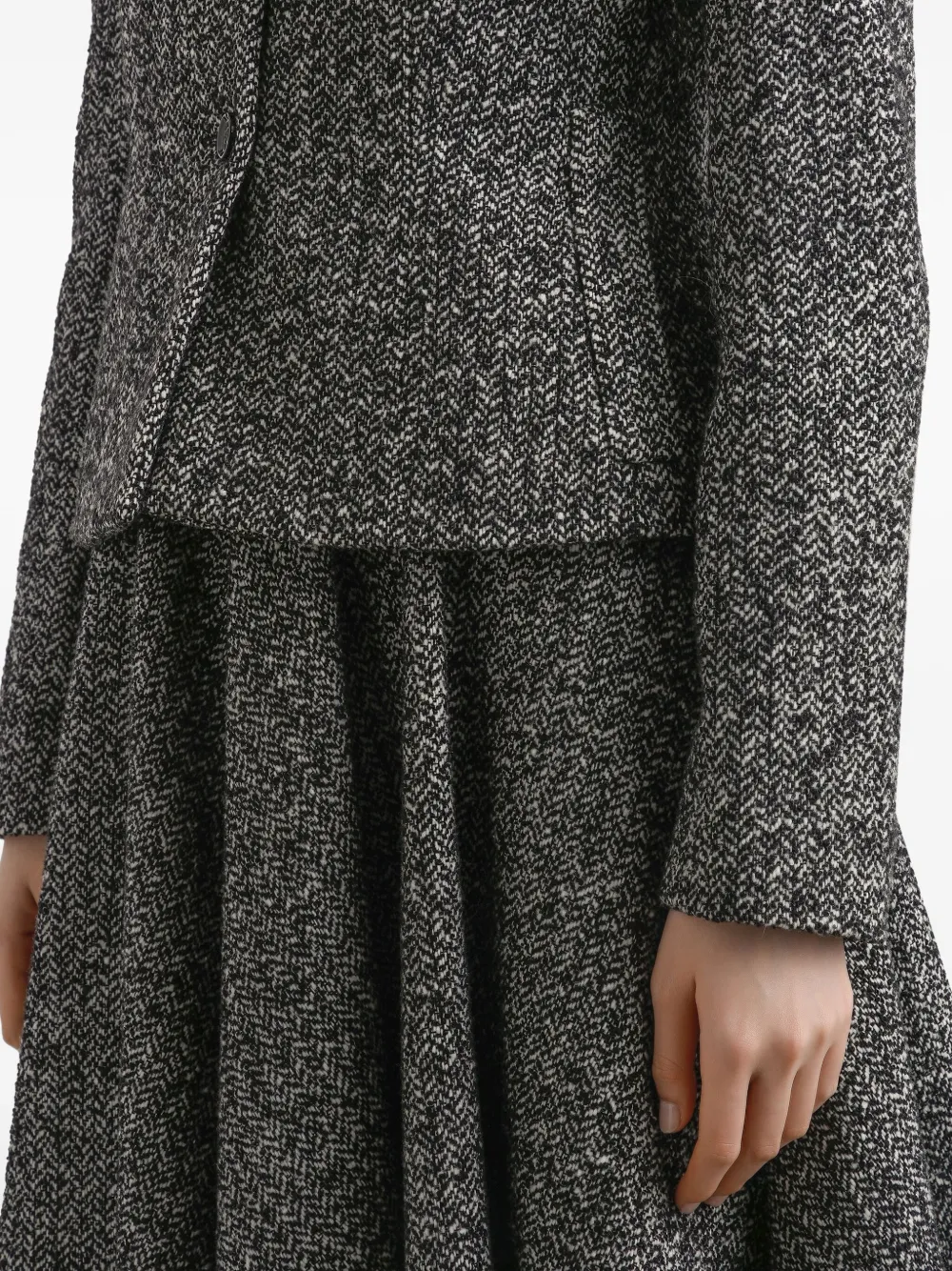 Dolce & Gabbana Jack met visgraatpatroon Grijs