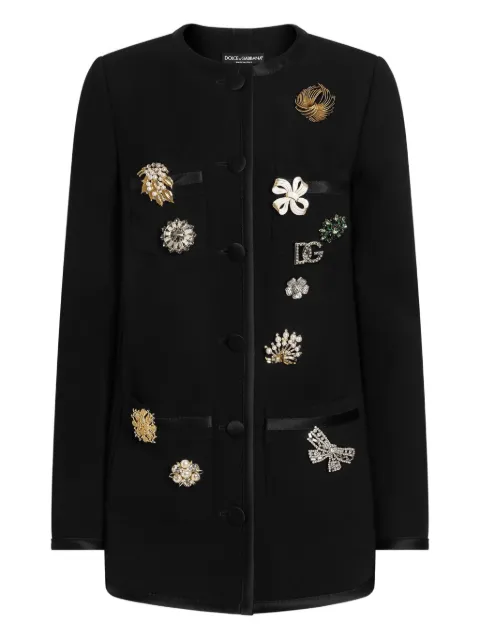 Dolce & Gabbana embellished button-front jacket