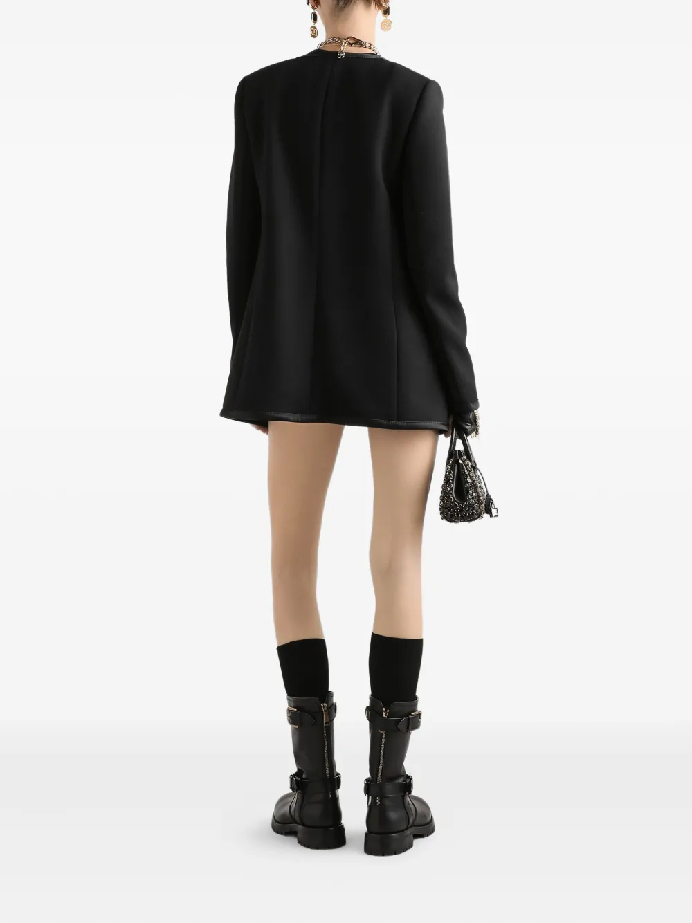  Dolce & Gabbana Embellished Button-front Jacket - Black 
