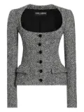 Dolce & Gabbana herringbone-pattern jacket - Grey