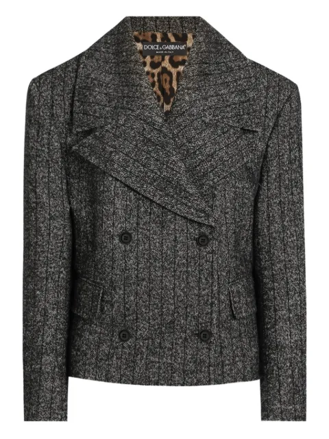 Dolce & Gabbana striped double-breasted jacket