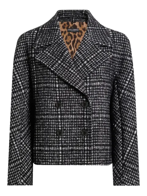 Dolce & Gabbana check-pattern double-breasted jacket