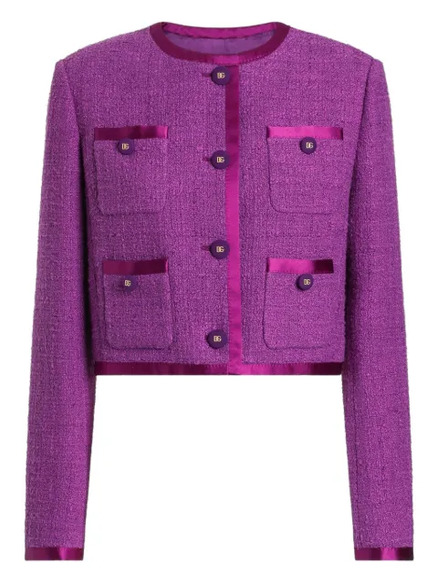 Dolce & Gabbana Rachel tweed single-breasted jacket