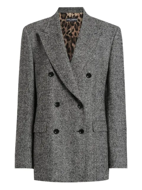 Dolce & Gabbana herringbone double-breasted jacket