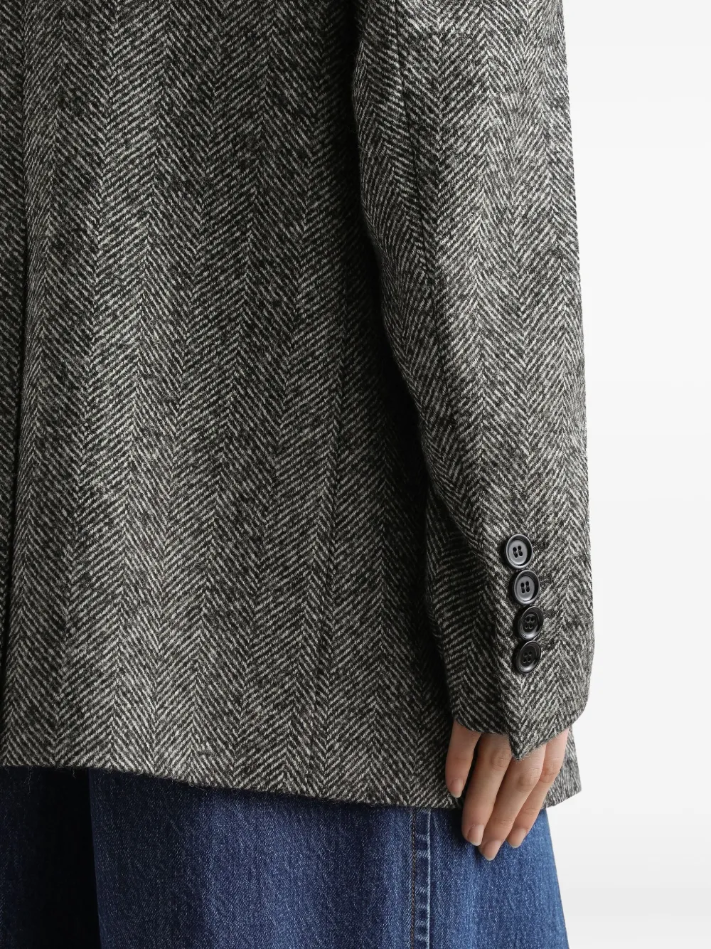 Dolce & Gabbana Jack met dubbele rij knopen Grijs