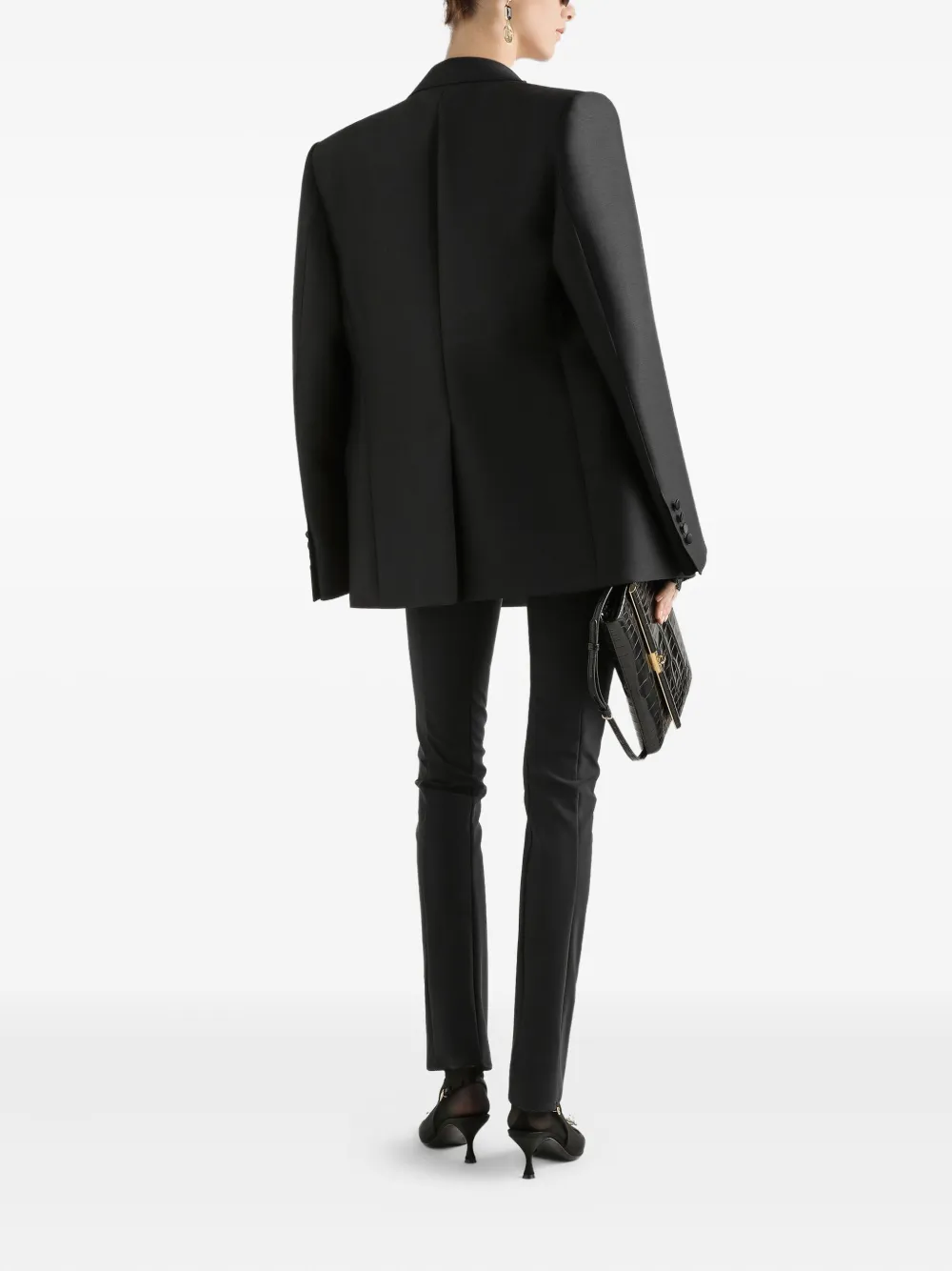 Dolce & Gabbana Blazer met dubbele rij knopen Zwart