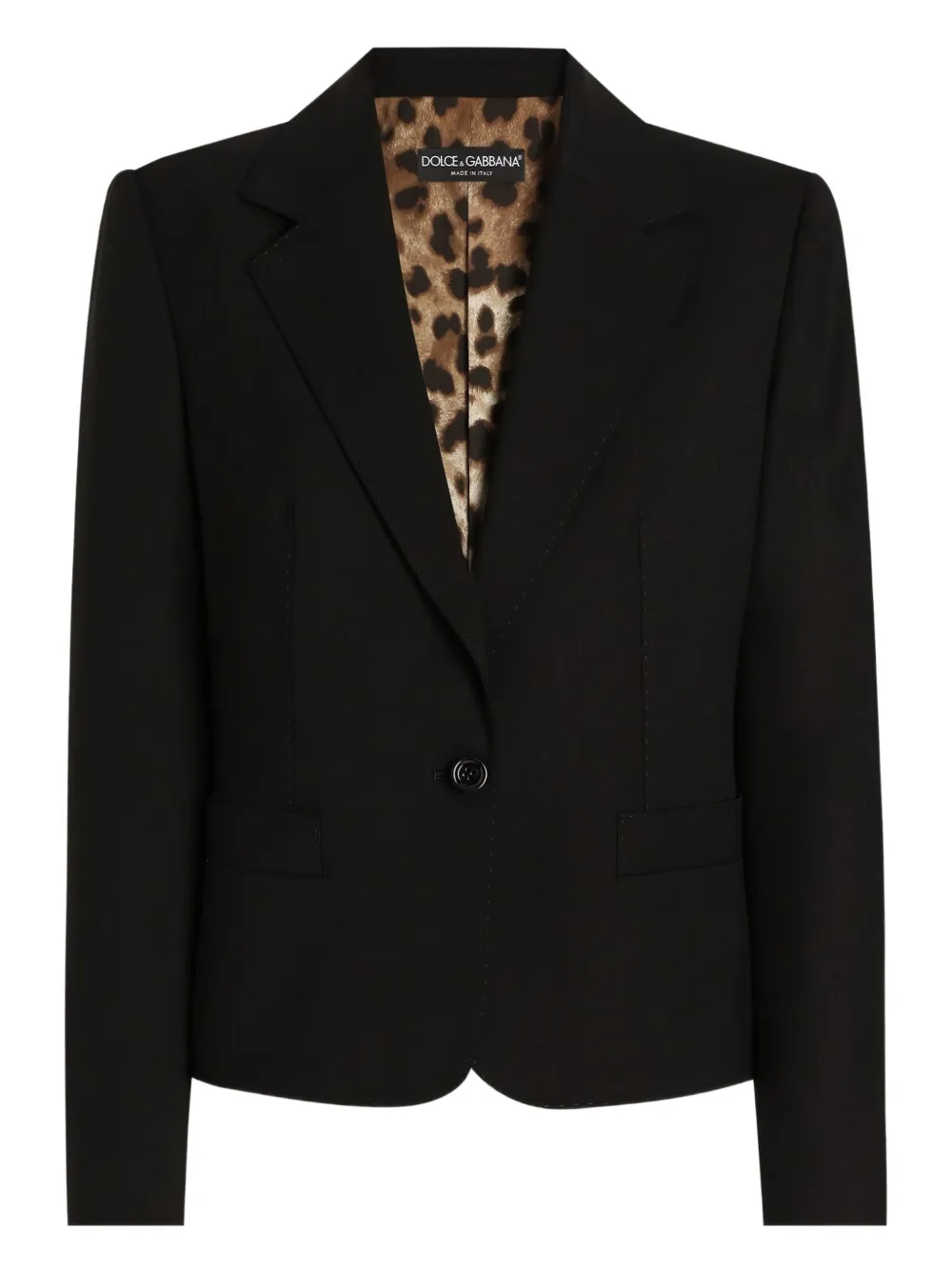 Dolce & Gabbana Single-breasted Blazer In Black