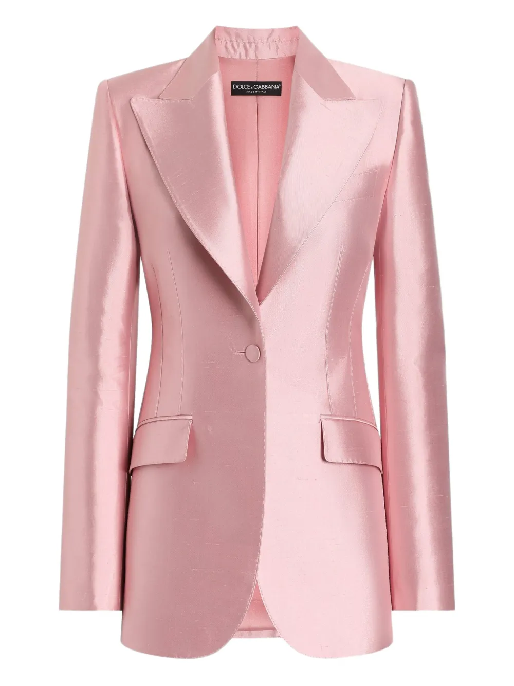 Dolce & Gabbana satin tailored blazer | Pink | Image 1