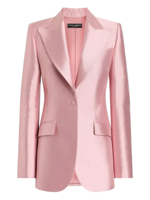 Dolce & Gabbana satin tailored blazer