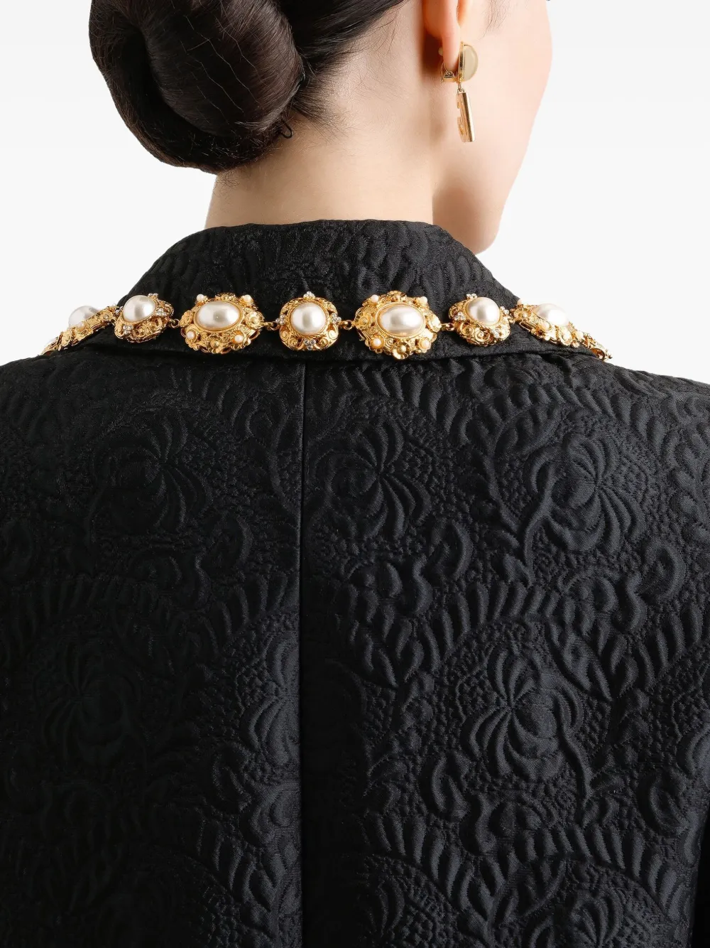 Dolce & Gabbana DNA jack met jacquard Zwart