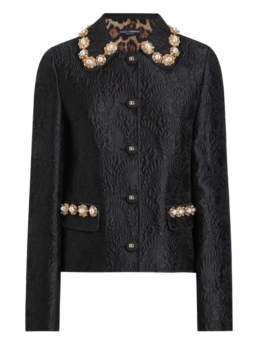 Dolce & Gabbana Giacca con effetto jacquard - Nero