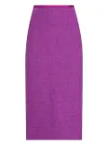 Dolce & Gabbana textured midi skirt - Purple