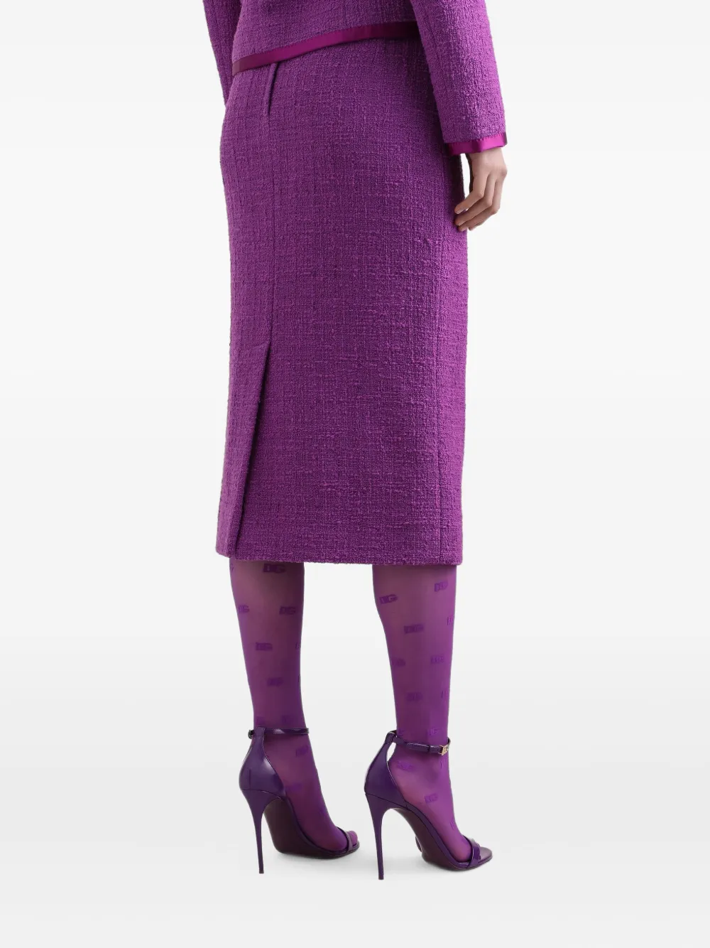 Dolce & Gabbana Midi-rok met textuur Paars