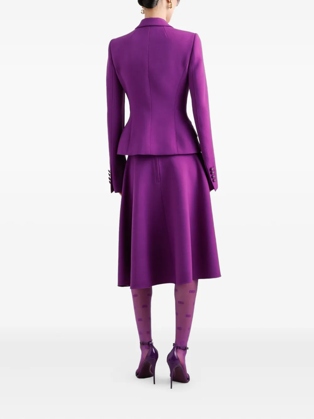 Dolce & Gabbana Wollen midi-rok Paars