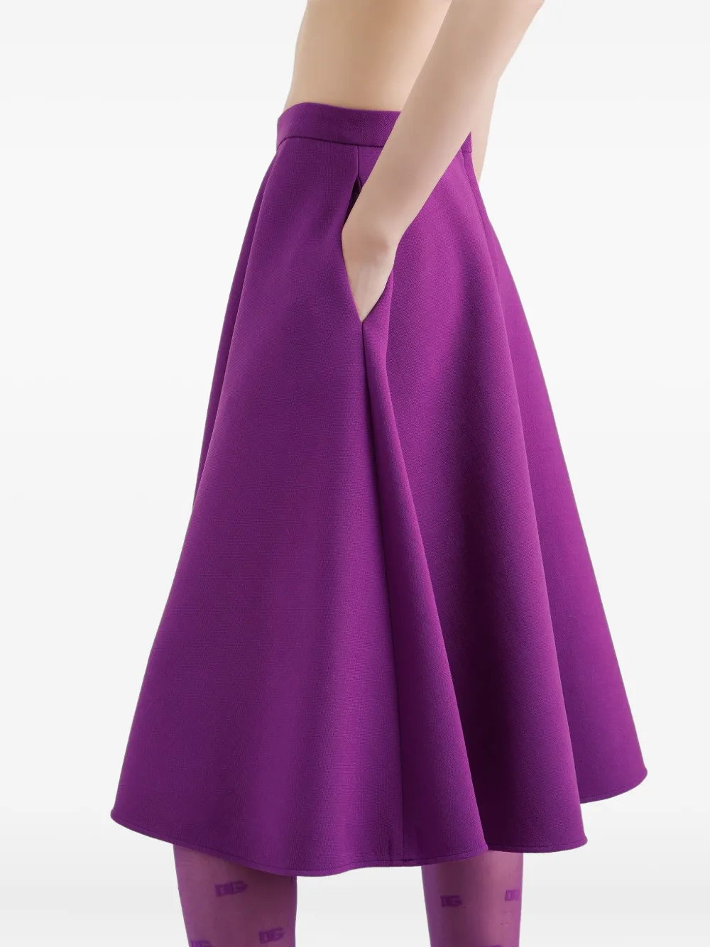 Dolce & Gabbana Wollen midi-rok Paars