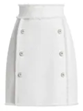 Dolce & Gabbana decorative-button mini skirt - White
