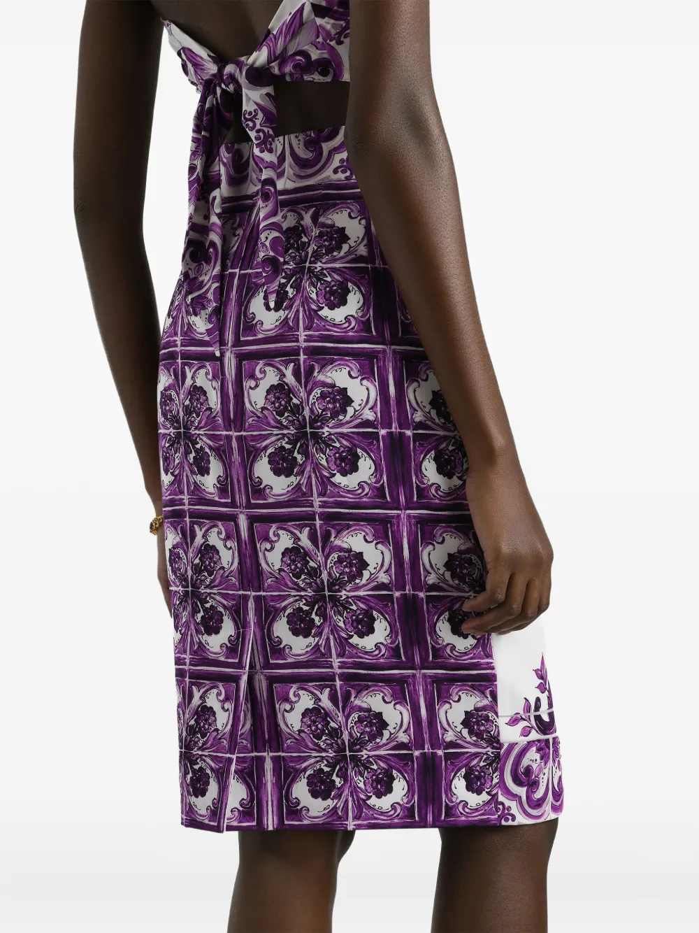 Dolce & Gabbana Zijden midi-rok Wit