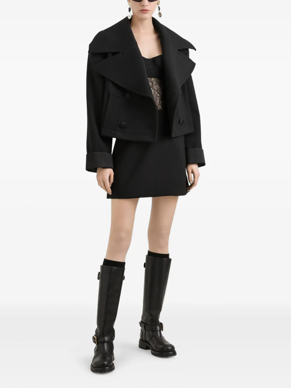 Dolce & Gabbana Rok met zakdetail Zwart