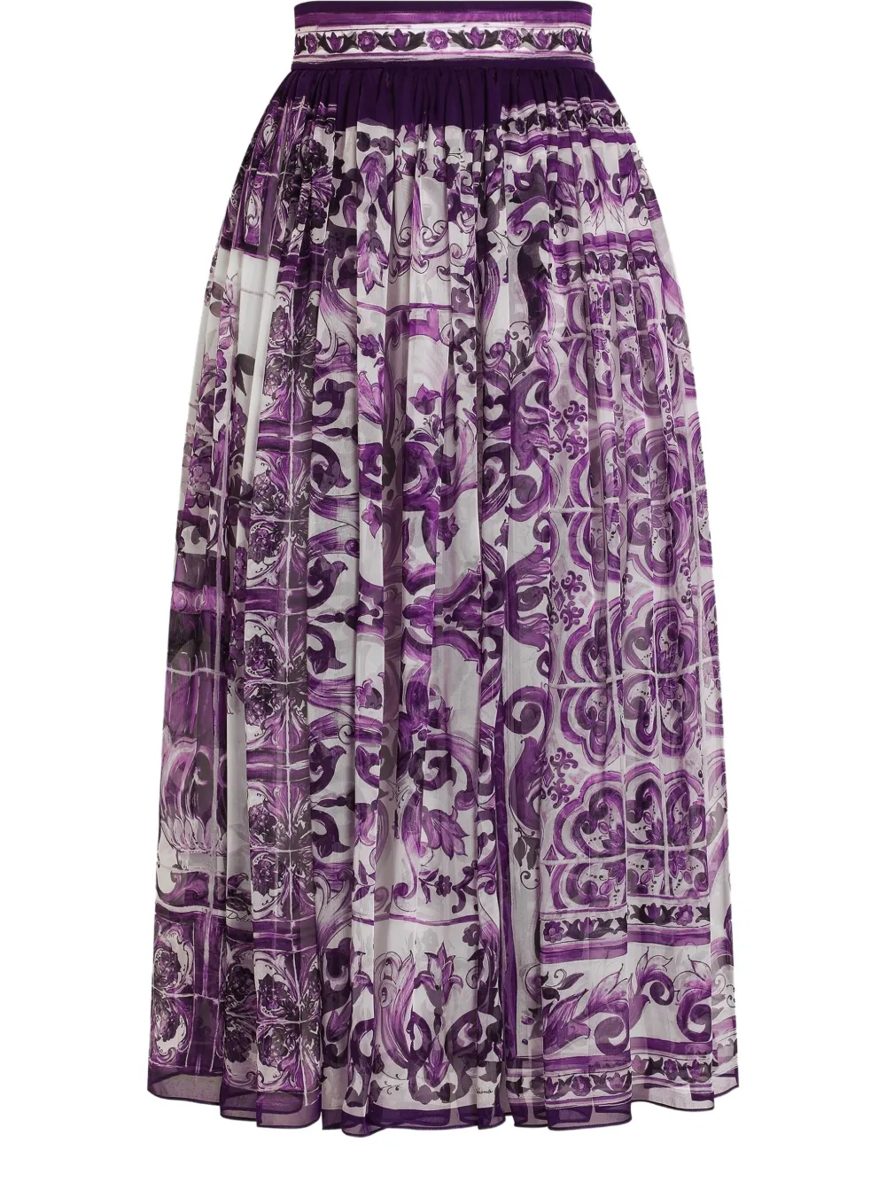 Dolce & Gabbana Gonna midi in seta - Viola
