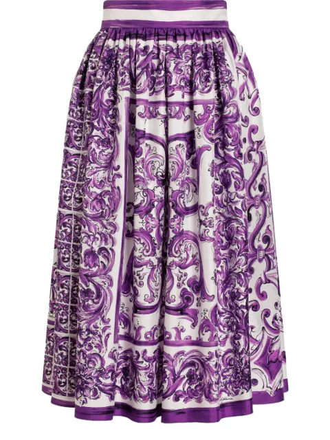 Dolce & Gabbana Midirock aus Seide
