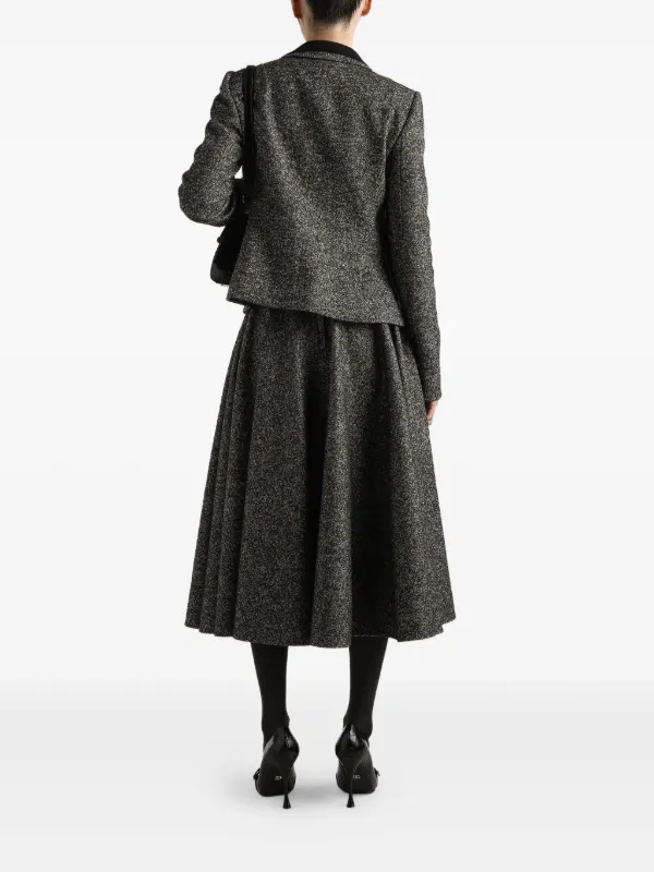 Dolce & Gabbana Flared Midi Skirt | Black | FARFETCH