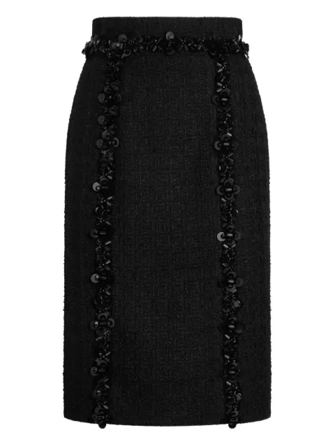 Dolce & Gabbana bead-embellished pencil skirt