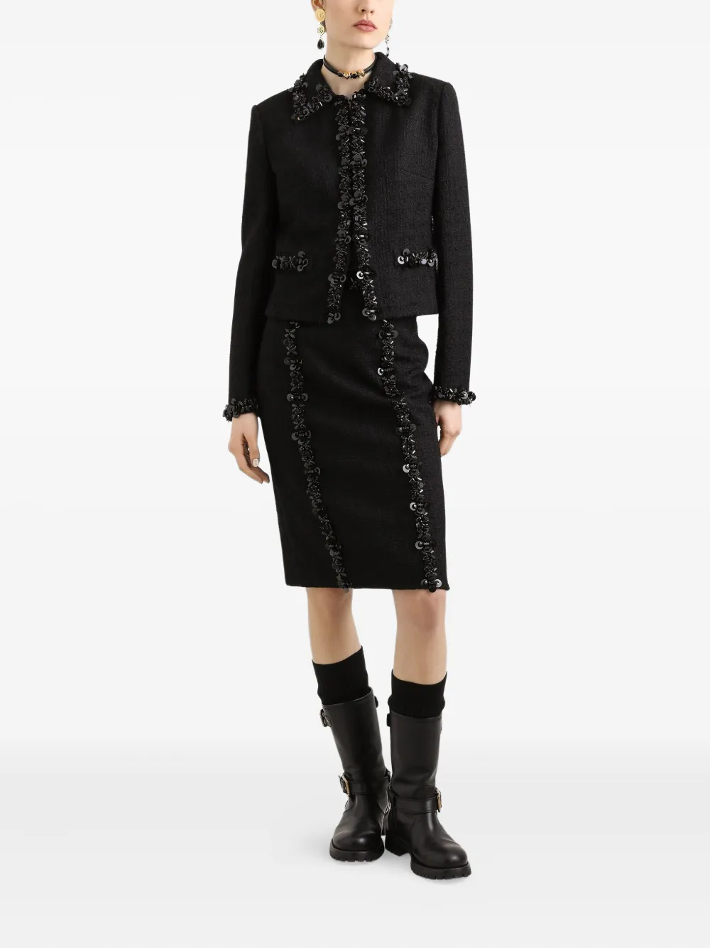 Dolce & Gabbana bead-embellished pencil skirt | Pencil Skirts | Image 2